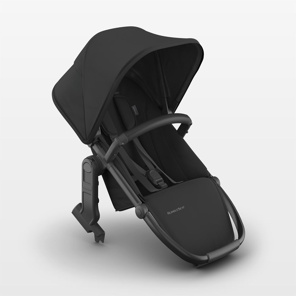 UPPAbaby RumbleSeat V3 Jake Charcoal Black with Black Frame Baby Stroller Seat
