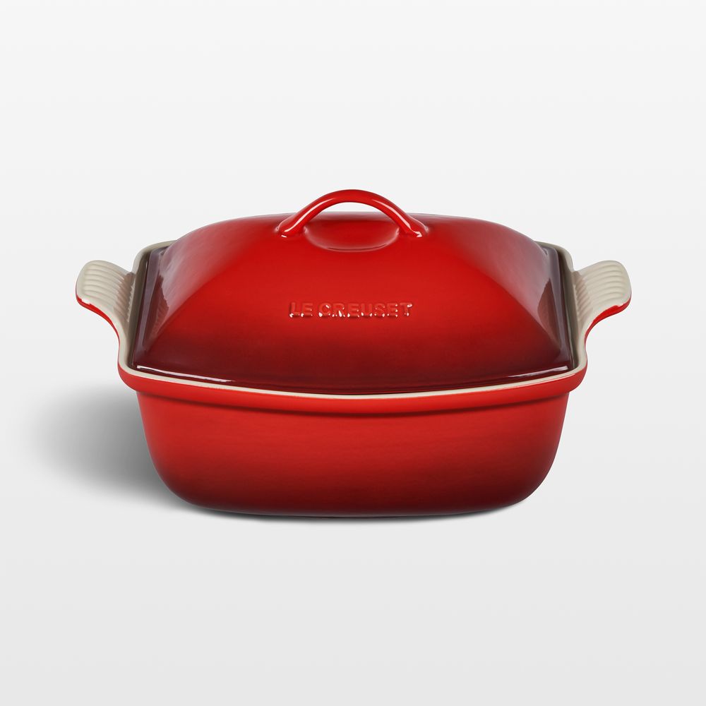 Le Creuset Heritage Cerise 4.5-Qt. Deep Covered Baker