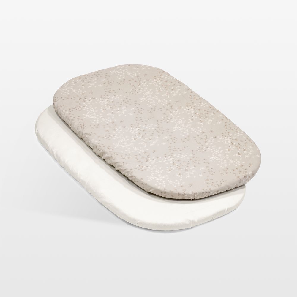 Stokke Snoozi 2-Pack Organic Cotton Bassinet Fitted Sheets
