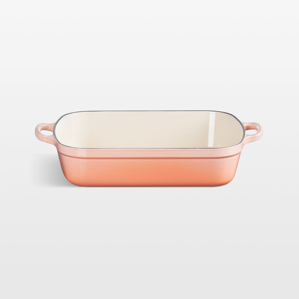 Le Creuset Signature 5.25-Qt. Peche Enameled Cast Iron Rectangular Roaster