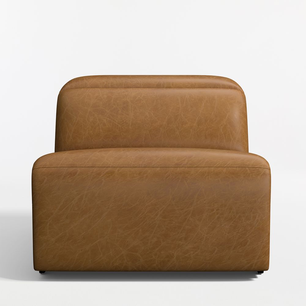Drift Leather Power Reclining Armless Chair Sectional Piece