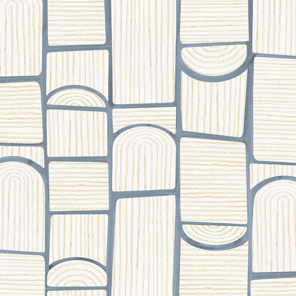 Backdrop Bloomsbury Slate Blue Wallpaper