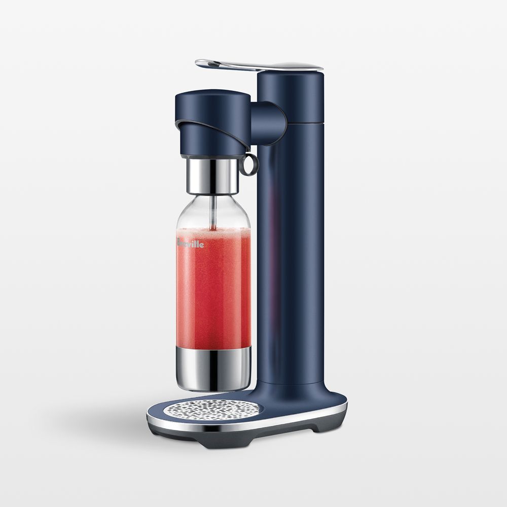 Breville InFizz Fusion Carbonation Machine with CO2 Canister in Damson Blue