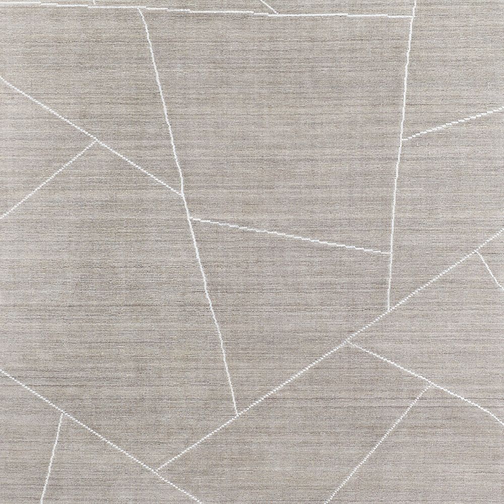 Teramo Performance Handwoven Abstract Grey Rug Swatch 12"x18"