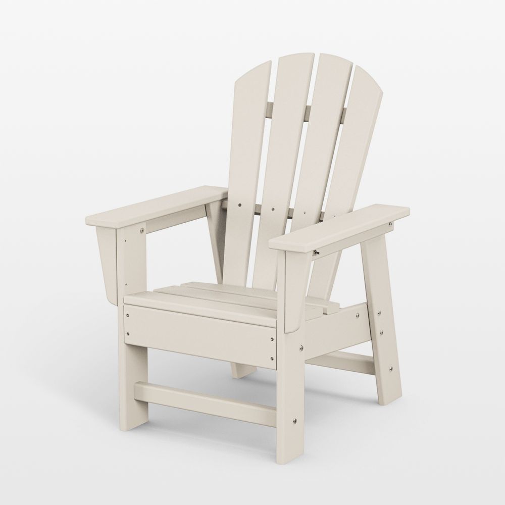 Sand Brown Outdoor Kids Adirondack Chair by POLYWOOD 