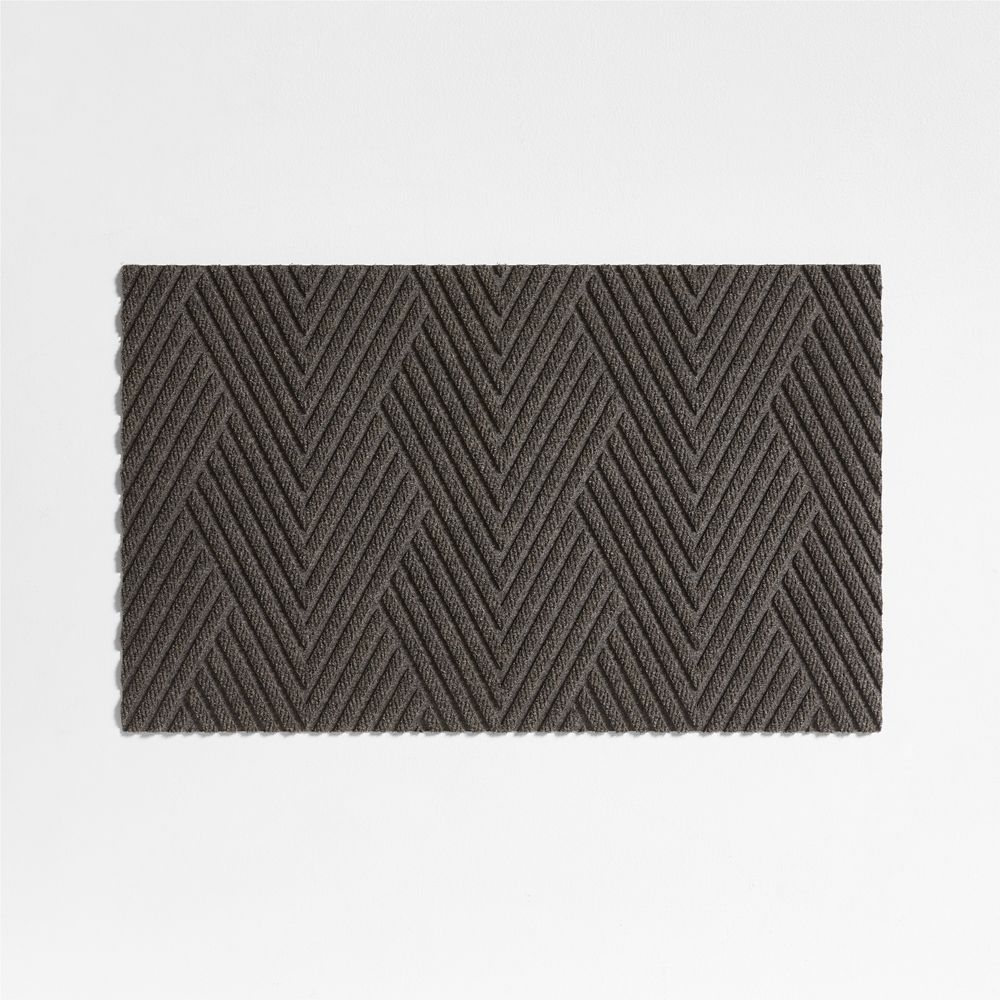 Thirsty Arrows Taupe Brown Indoor/Outdoor Doormat 21.5"x35"