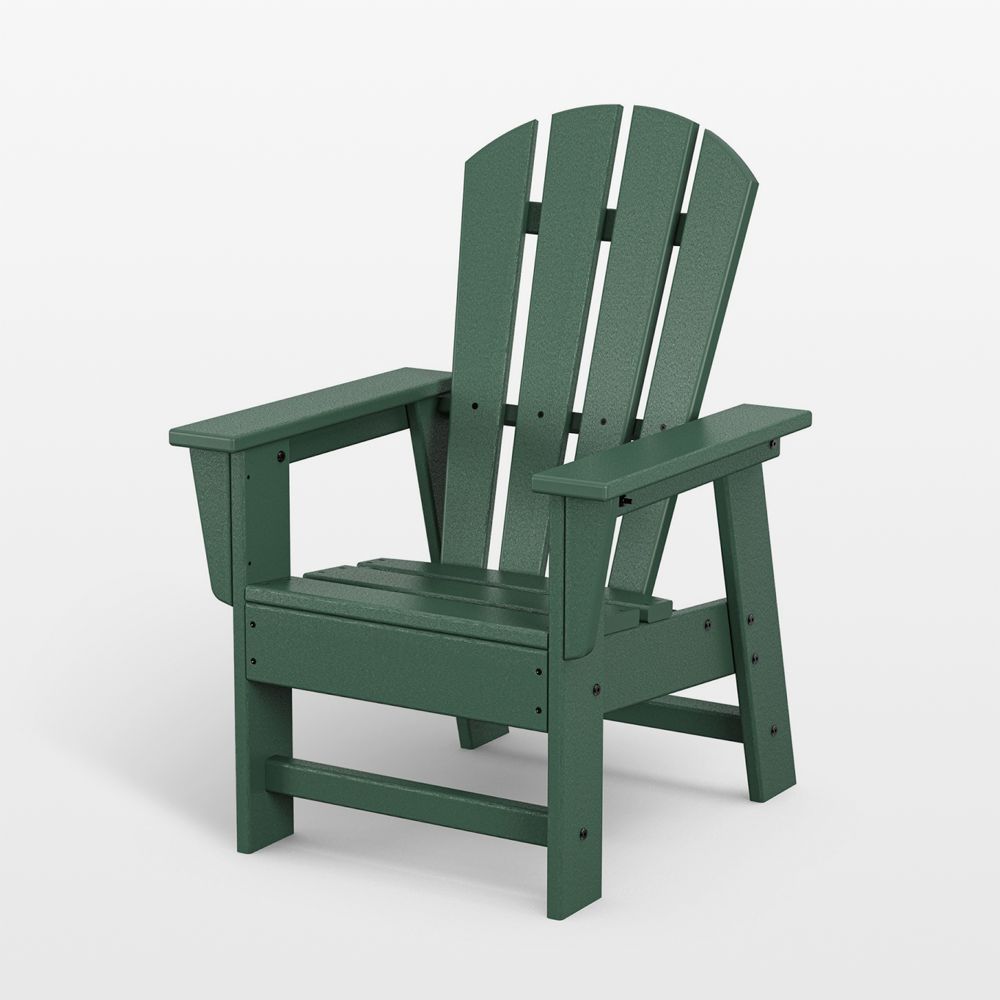 Green Outdoor Kids Adirondack Chair by POLYWOOD