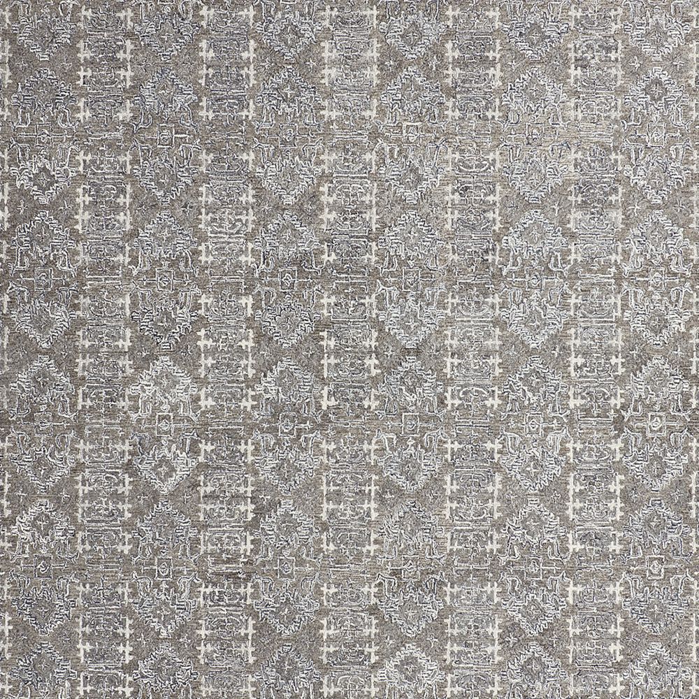 Alvarez Wool Hand-Tufted Grey Area Rug Swatch