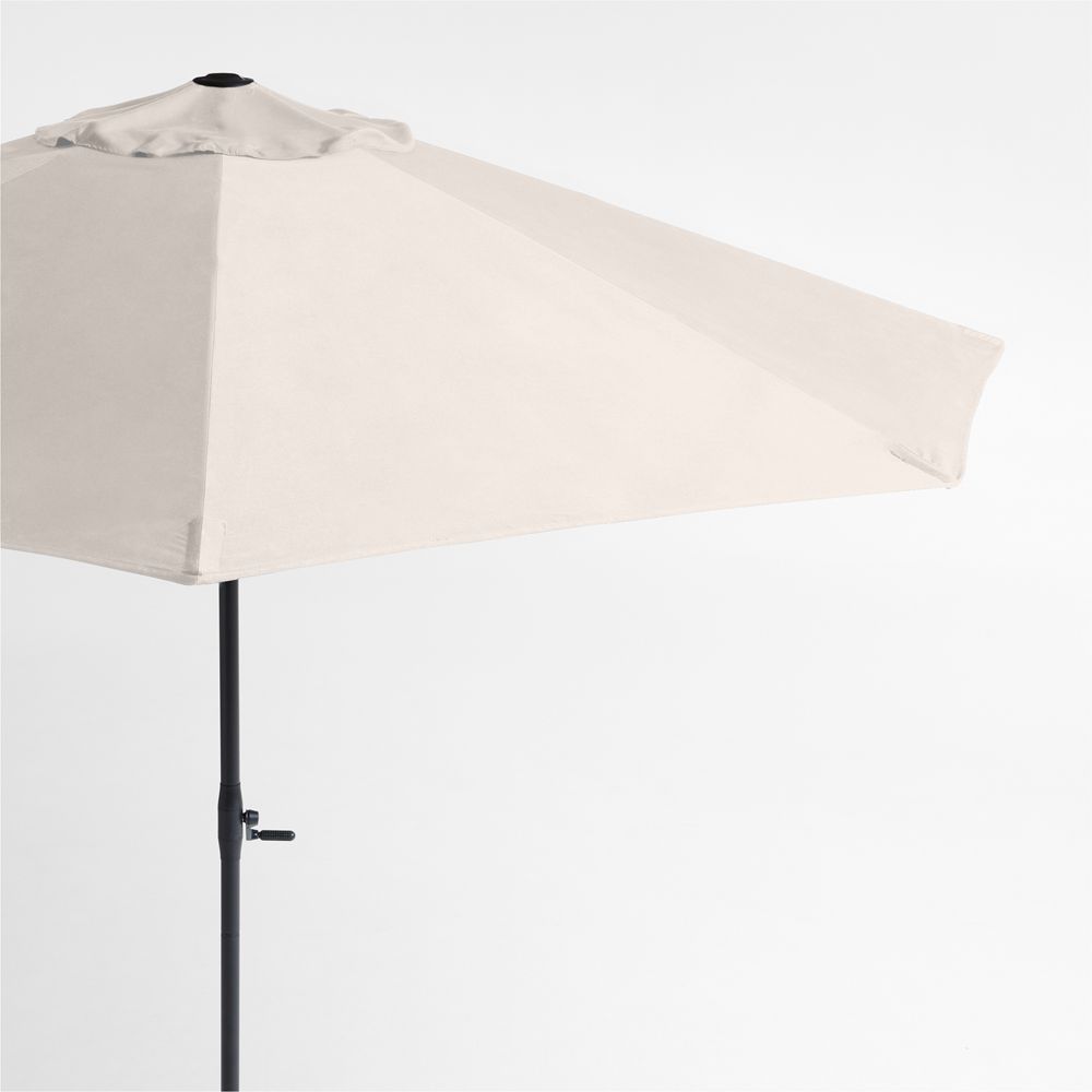 10' Round Sunbrella Canvas Canvas Outdoor Patio Umbrella with Frame