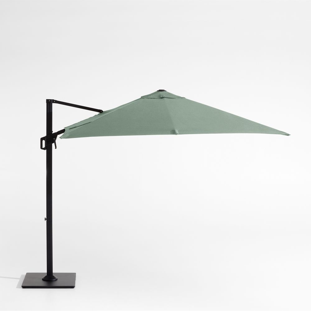 9' Square Sunbrella Canvas Spa Cantilever Outdoor Patio Umbrella with Frame