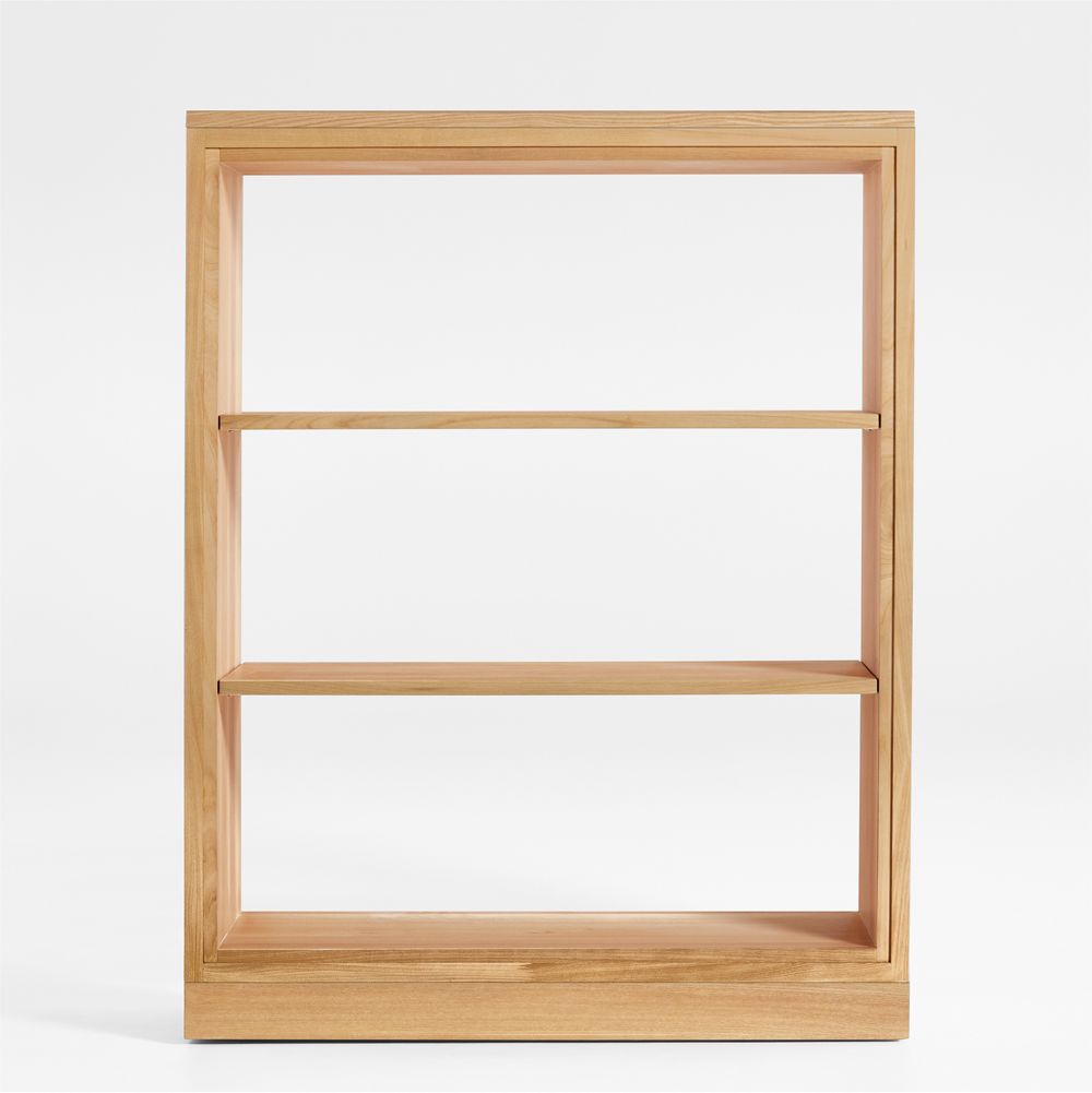 Calypso 36" Natural Wood Open Modular Bookshelf