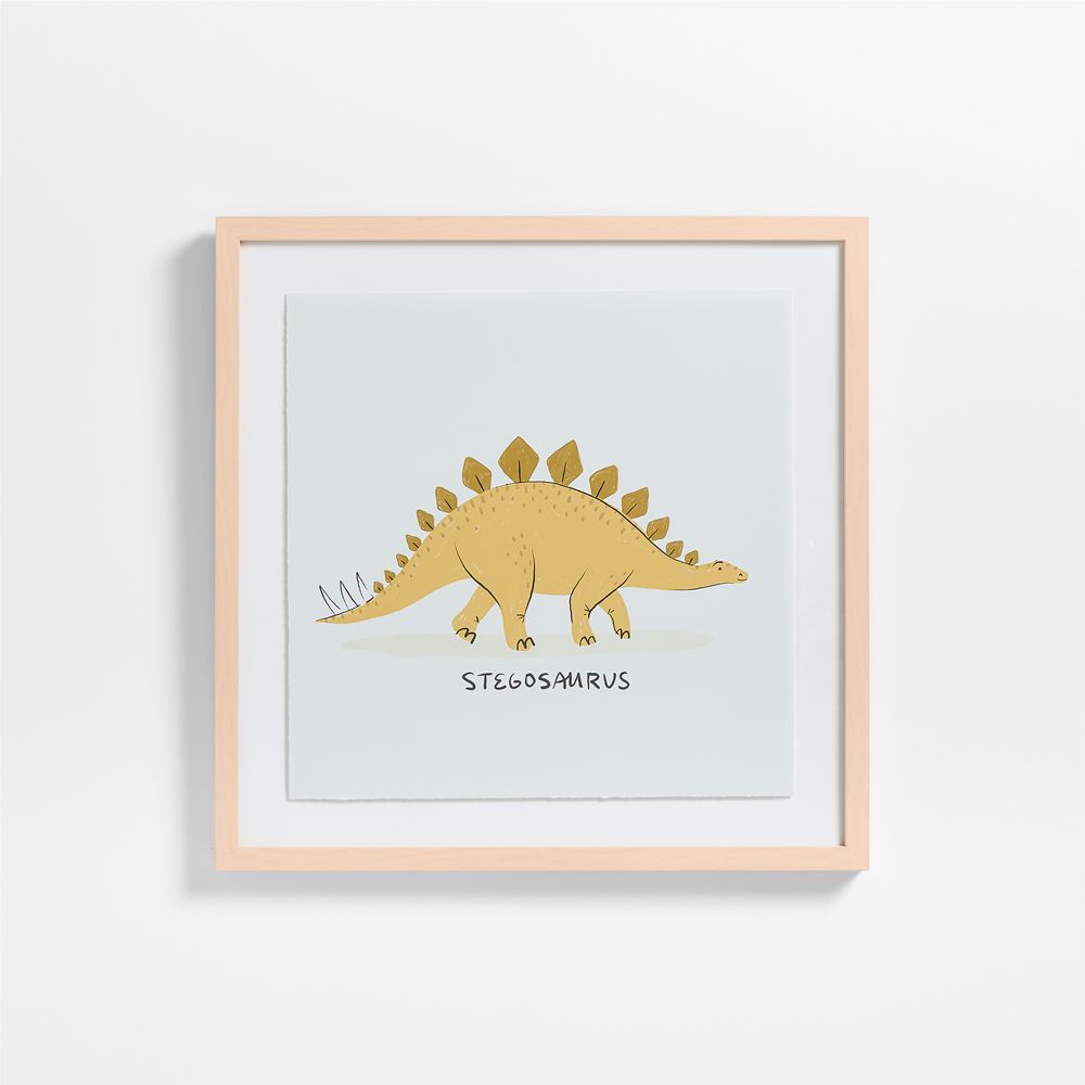 Stegosaurus Framed Wall Art Print