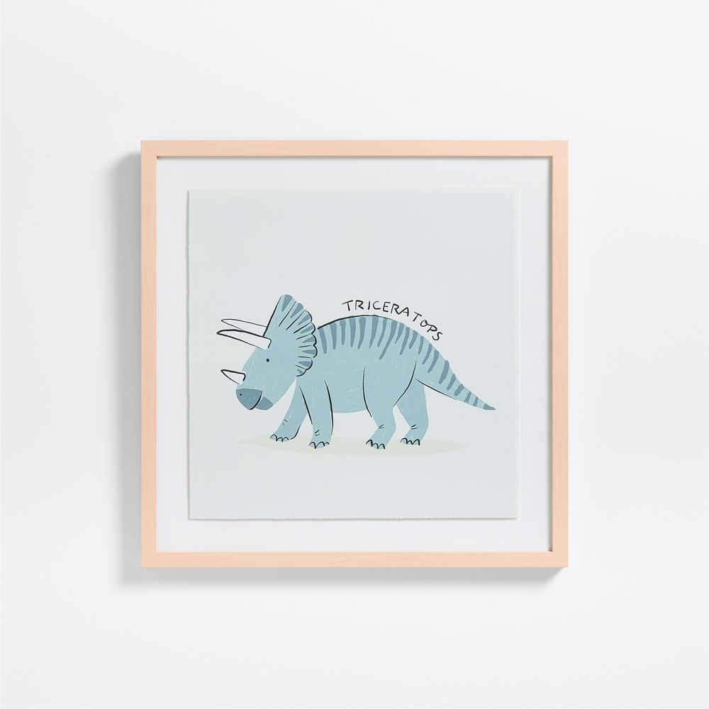Triceratops Framed Wall Art Print