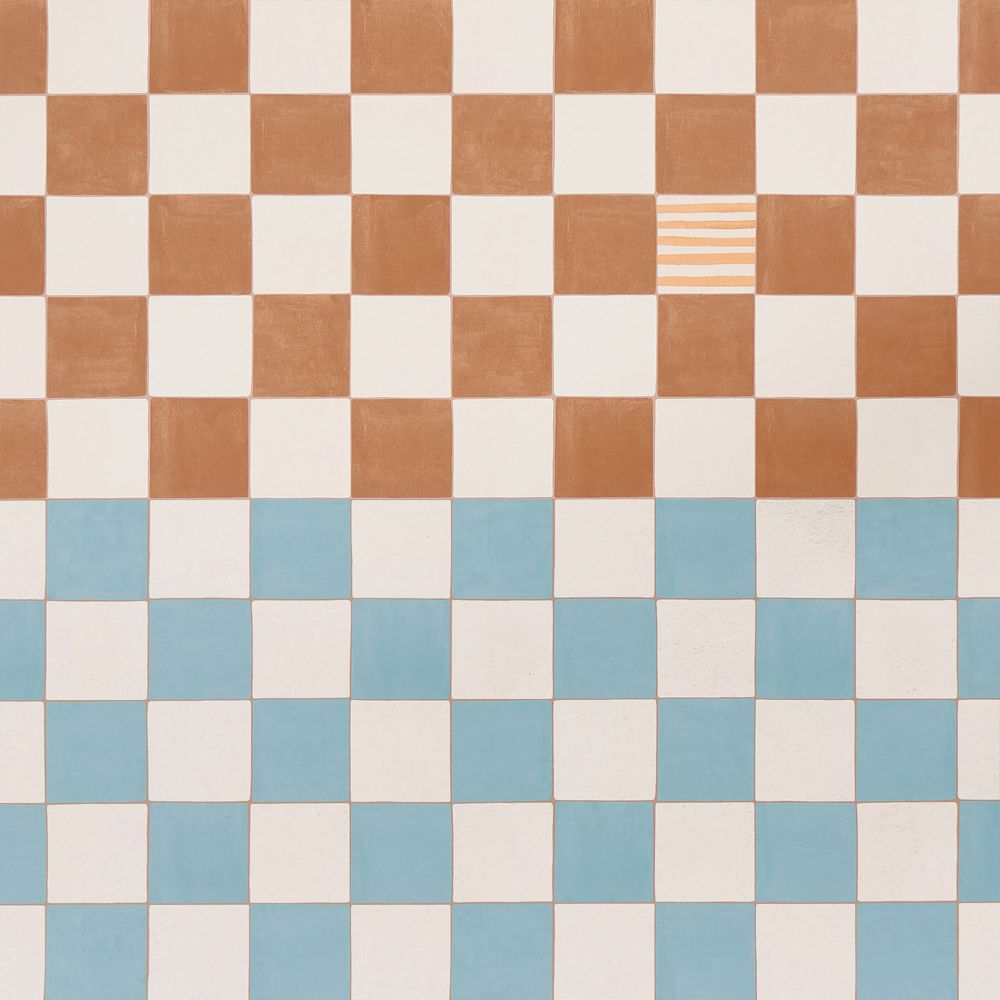 Backdrop Gambit Teal and Earthy Brown Wallpaper