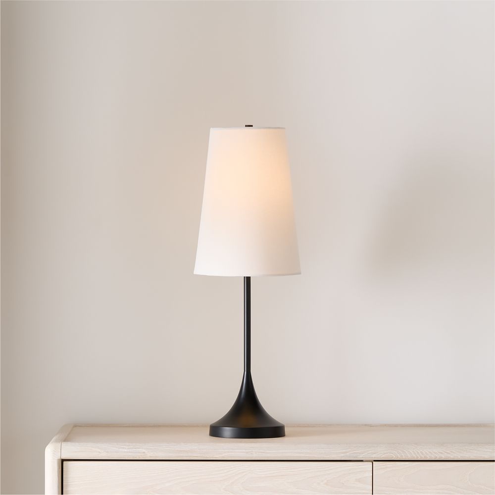 Seguin Black Metal Table Lamp 24.5"