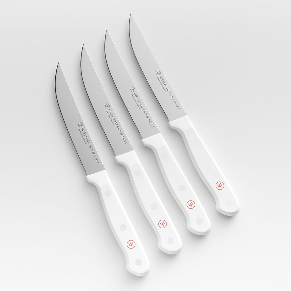 Wusthof Gourmet White Steak Knives, Set of 4