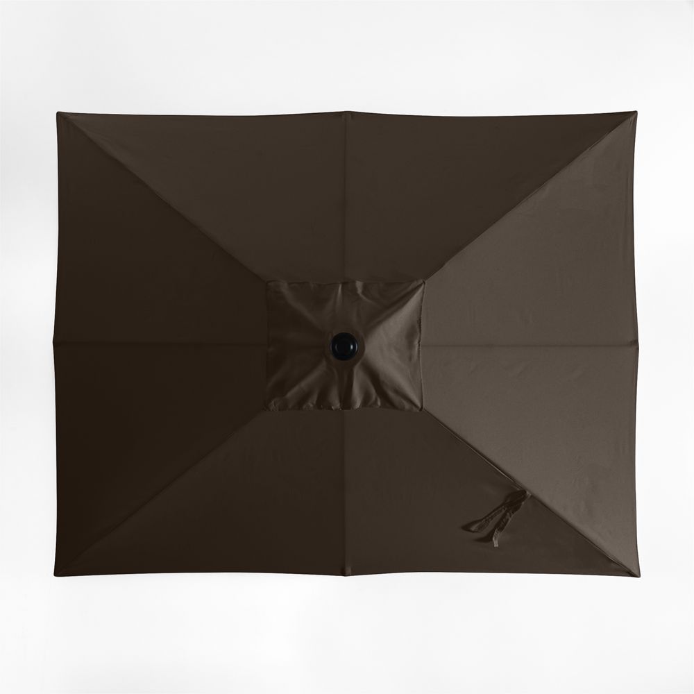 10' Rectangle Sunbrella Canvas Java Outdoor Patio Umbrella Cover