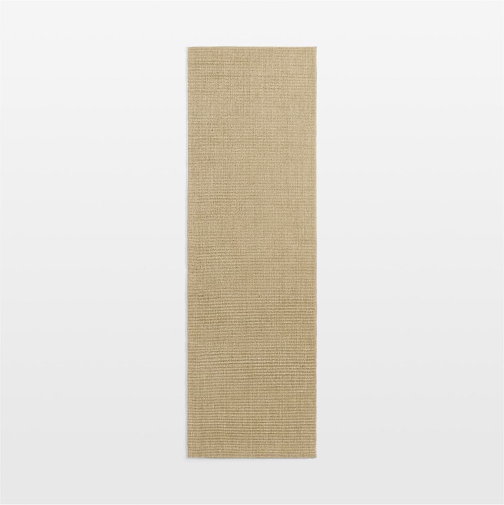 Sisal Almond Brown Runner Rug 2'10"x9'