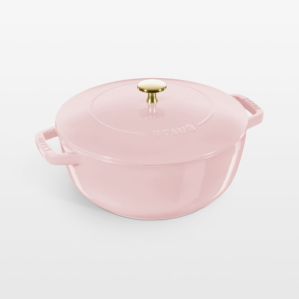 Staub Peony Pink Cast Iron 5-Qt. Essential French Oven