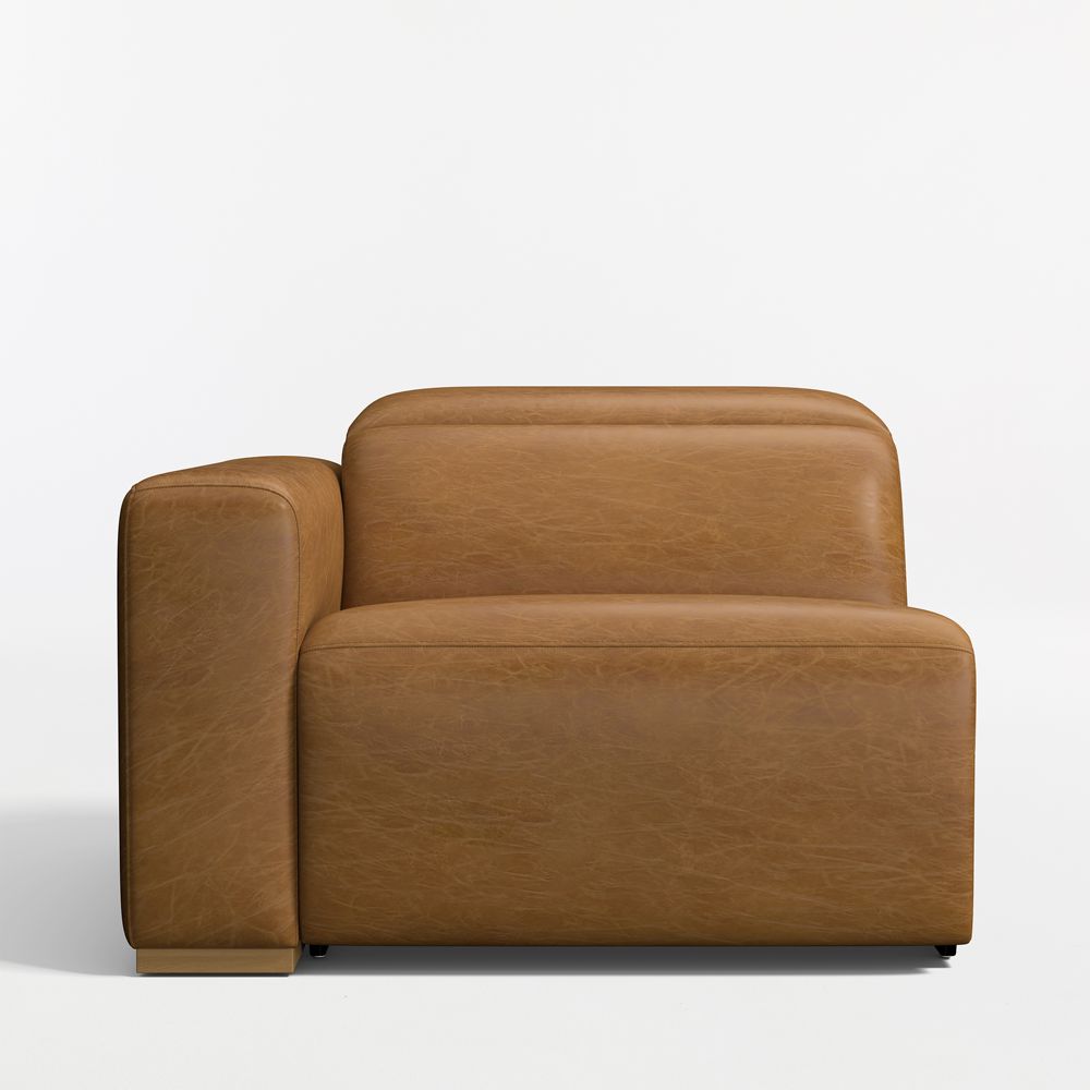 Drift Leather Power Reclining Left-Arm Chair Sectional Piece