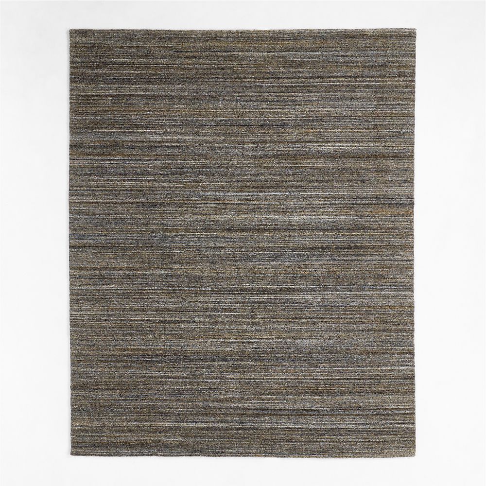 Rimini Wool Handwoven Dark Grey Area Rug