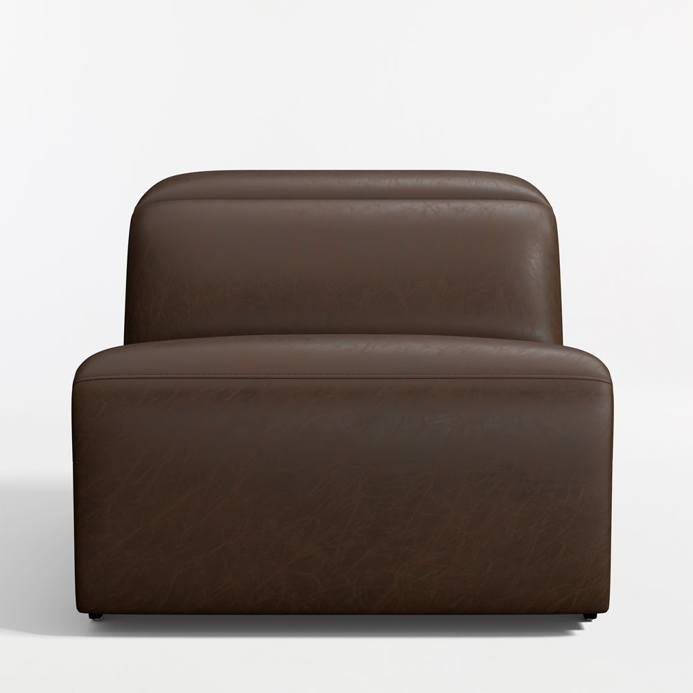 Drift Leather Power Reclining Armless Chair Sectional Piece