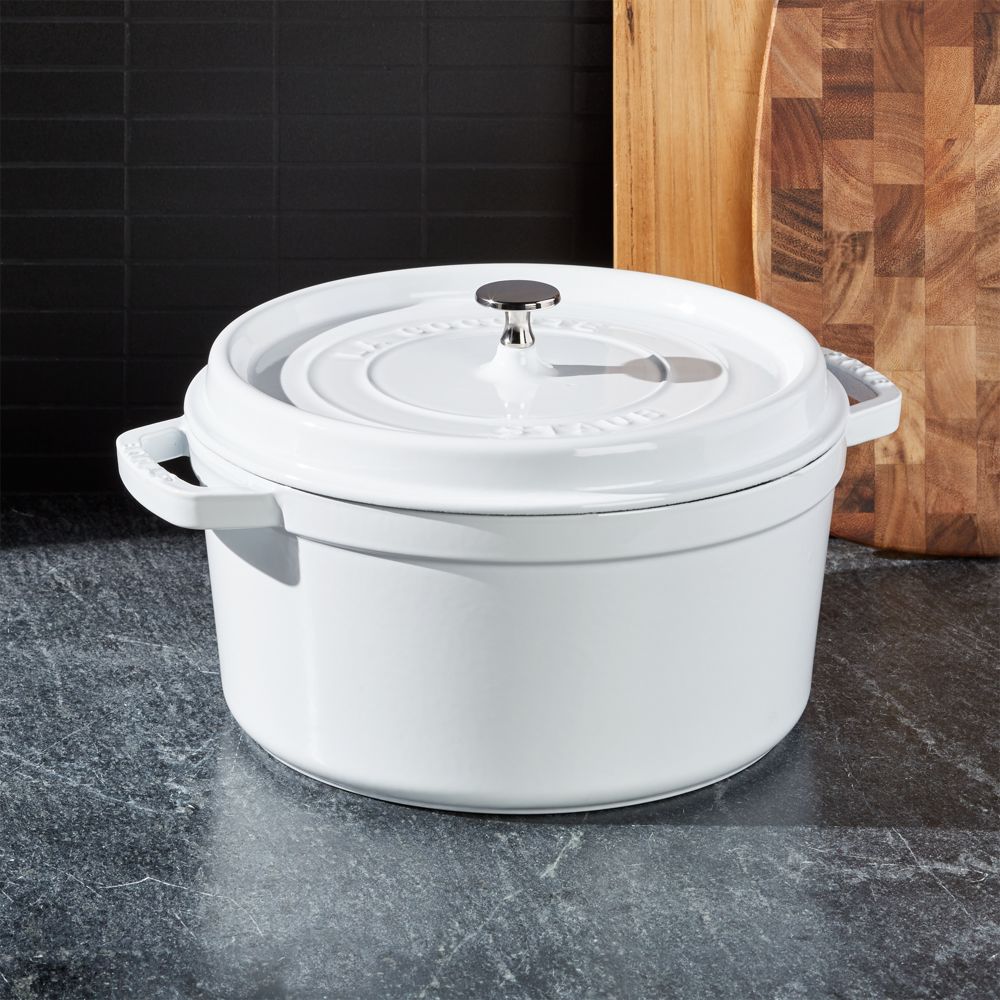 Staub 7-Qt White Cocotte