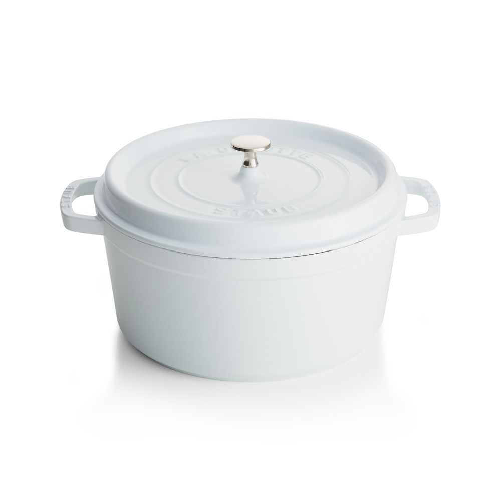 Alternative view of Staub 7-Qt White Cocotte