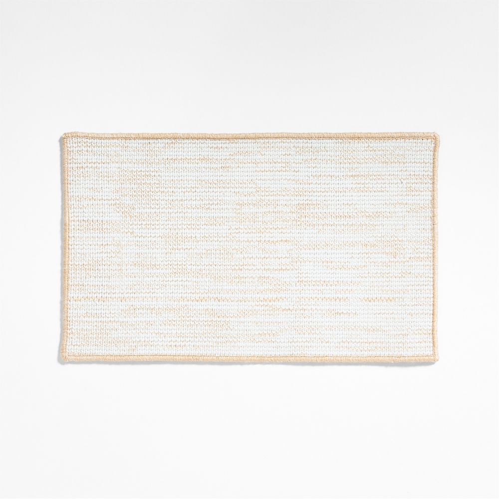 Frame Performance White and Natural Indoor/Outdoor Doormats