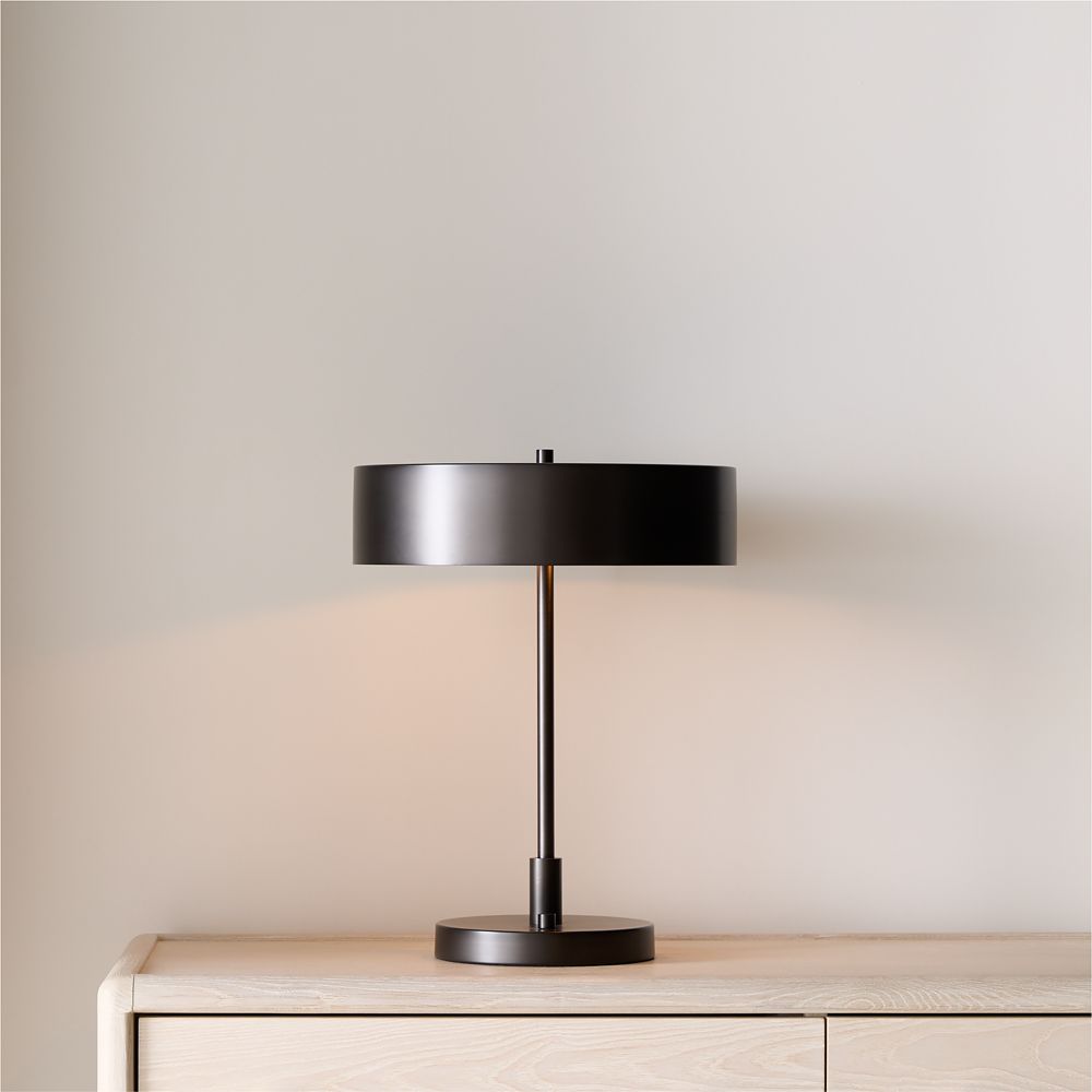 Zain Dark Pewter Grey Table Lamp with USB Port 18"