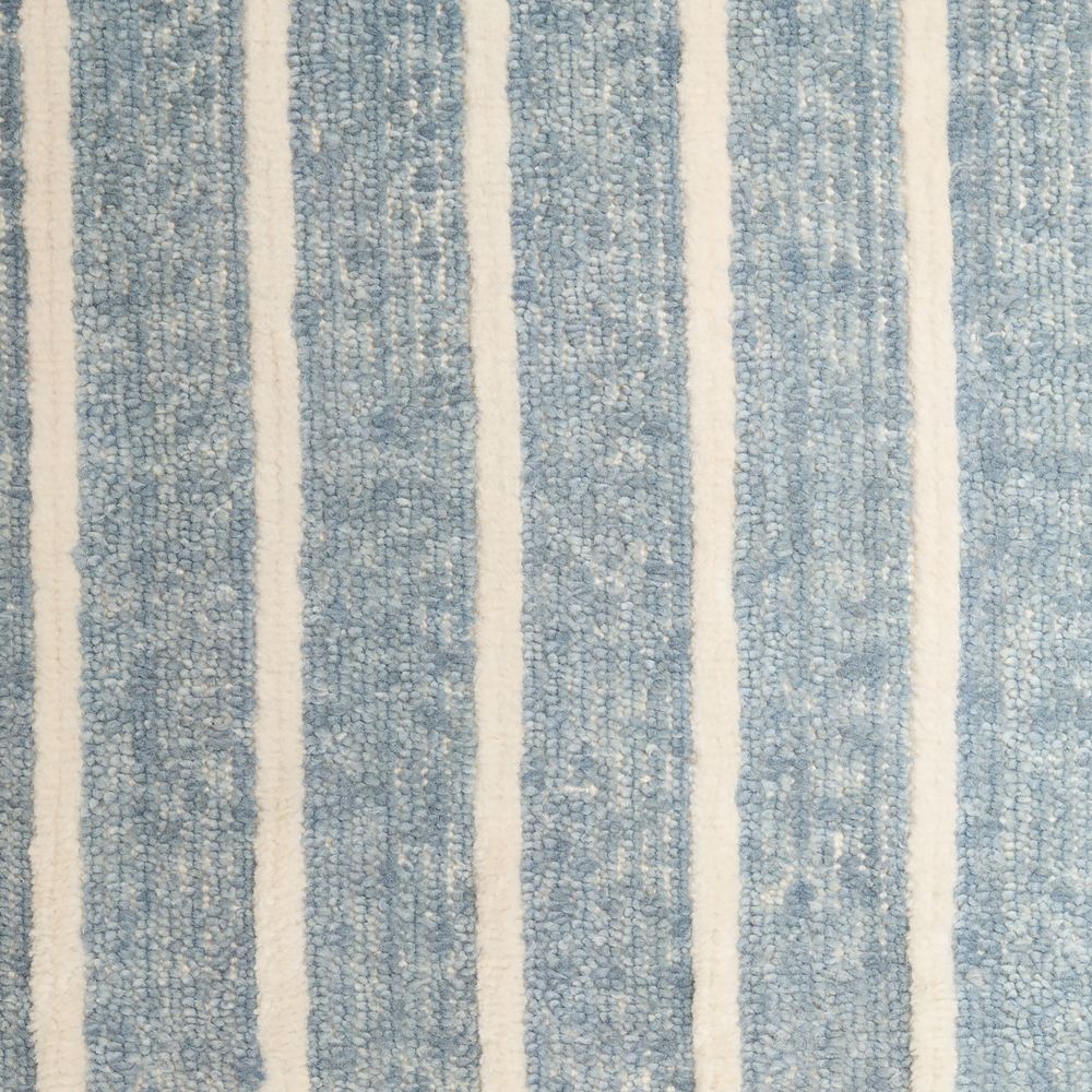 Brighton Wool Handwoven Light Blue Rug Swatch 12"x18"
