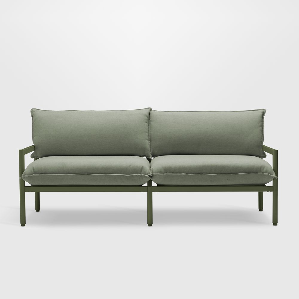 Neighbor Aluminum Outdoor Sofa with Sunbrella Cushions (70.5"-105")