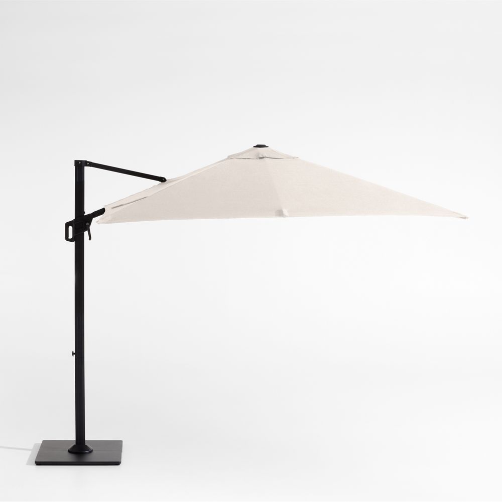 9' Square Sunbrella Canvas Canvas Cantilever Outdoor Patio Umbrella with Frame