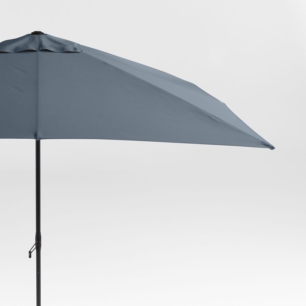 10' Rectangle Sunbrella Cast Harbor Outdoor Patio Umbrella with Frame