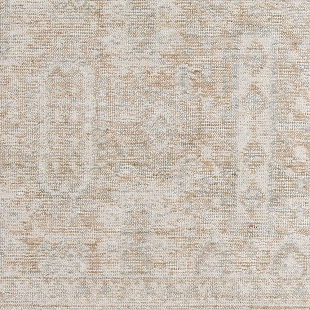 Winstone Wool Blend Traditional Handwoven Ivory Rug Swatch 12"x18"