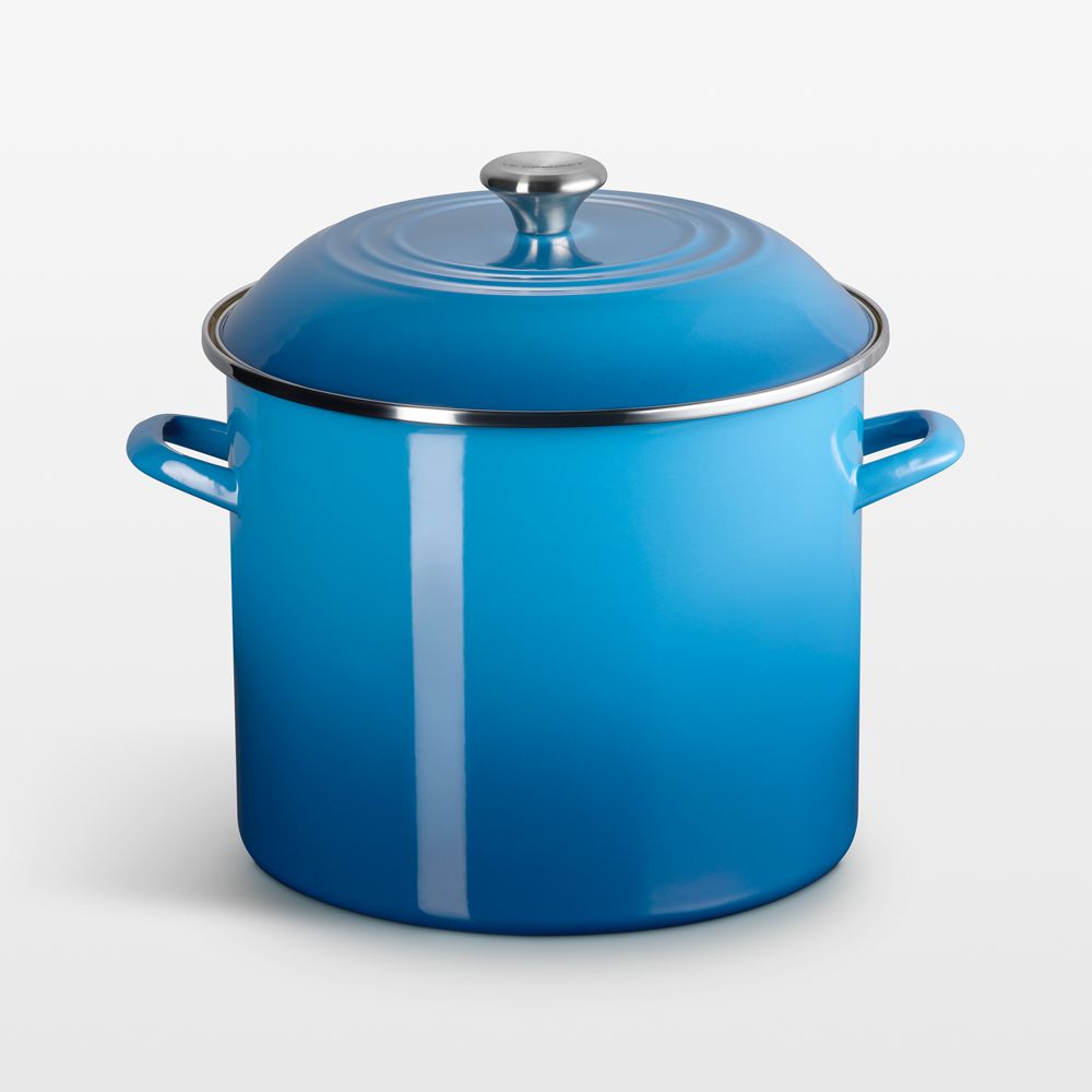 Le Creuset 16-Qt. Marseille Enameled Stockpot with Stainless Steel Knob