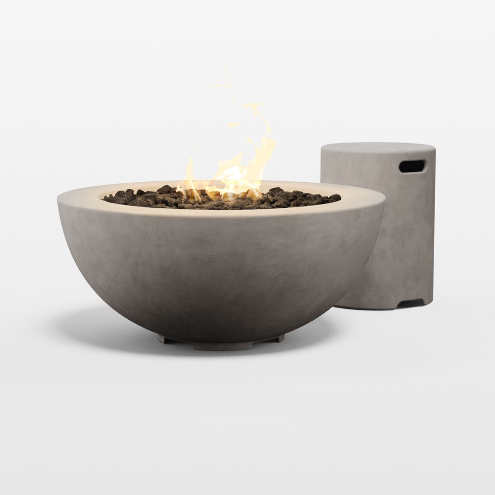 Neighbor Coupe Round Stone Liquid Propane Fire Table