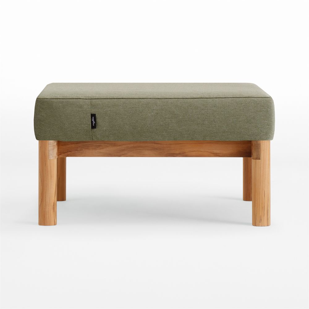 Neighbor Haven Leaf Green Outdoor Ottoman