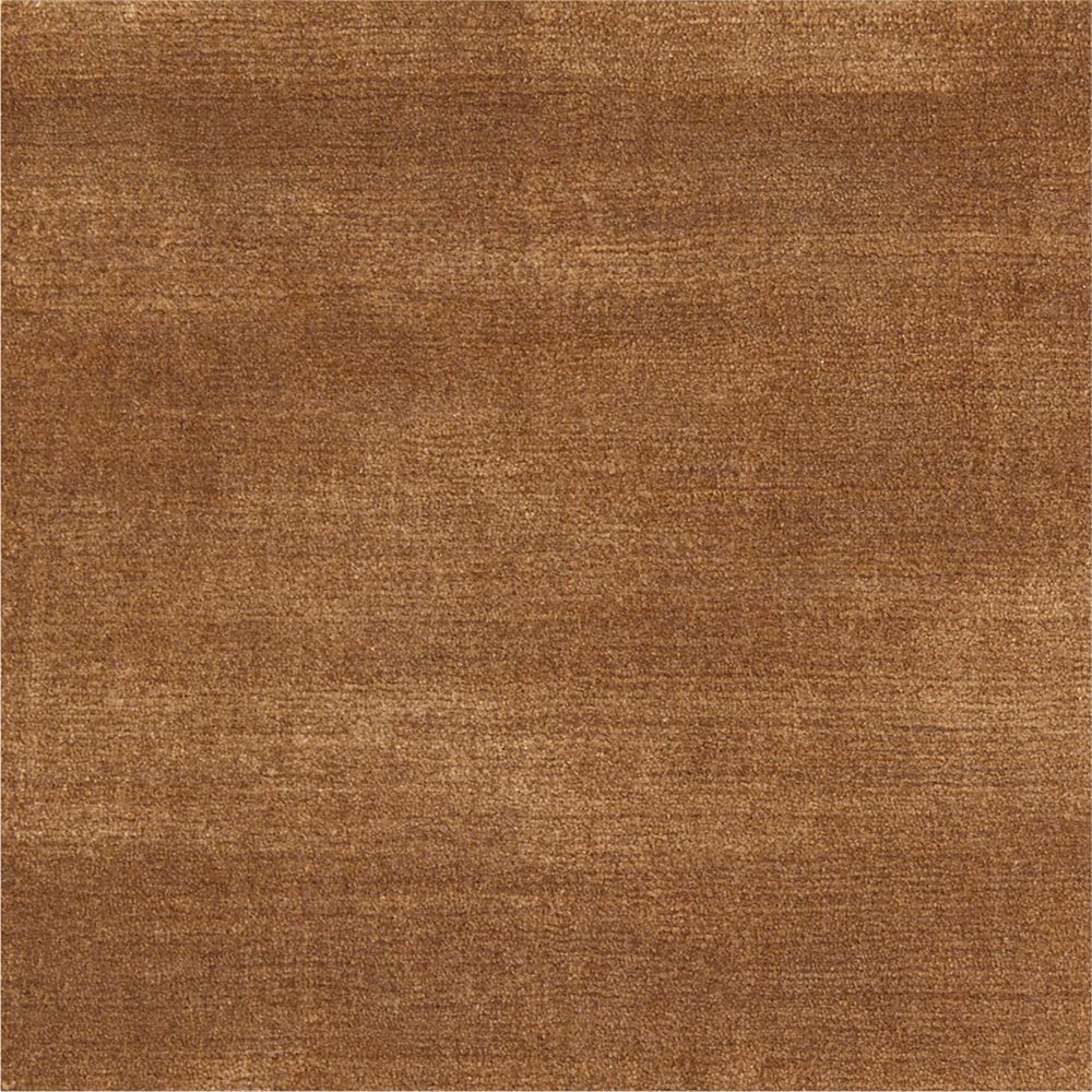 Portraits Performance Chestnut Brown Handwoven Rug Swatch 12"x18" by Laura Harrier and Tiffany Howell