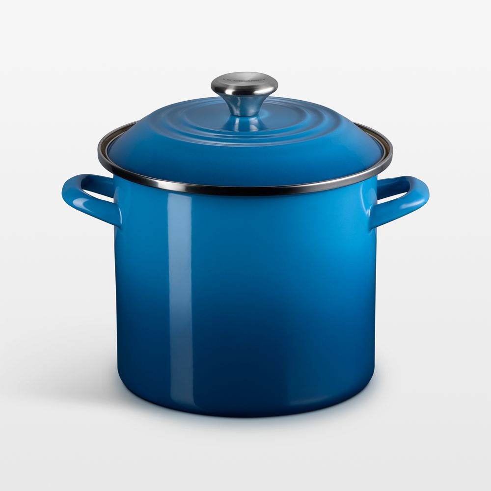 Le Creuset 8-Qt. Marseille Enameled Stockpot with Stainless Steel Knob