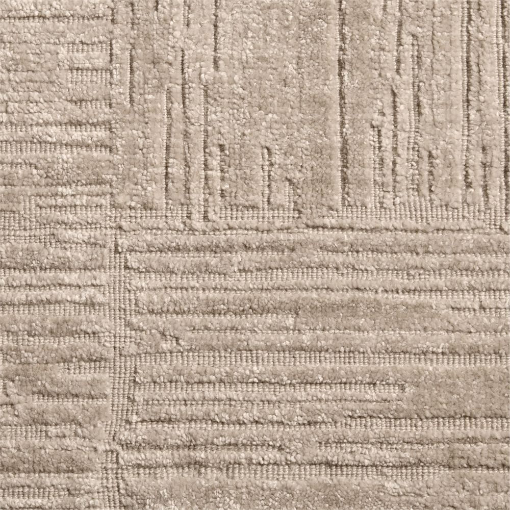 Kyoto Performance Handwoven Ivory Rug Swatch 12"x18"