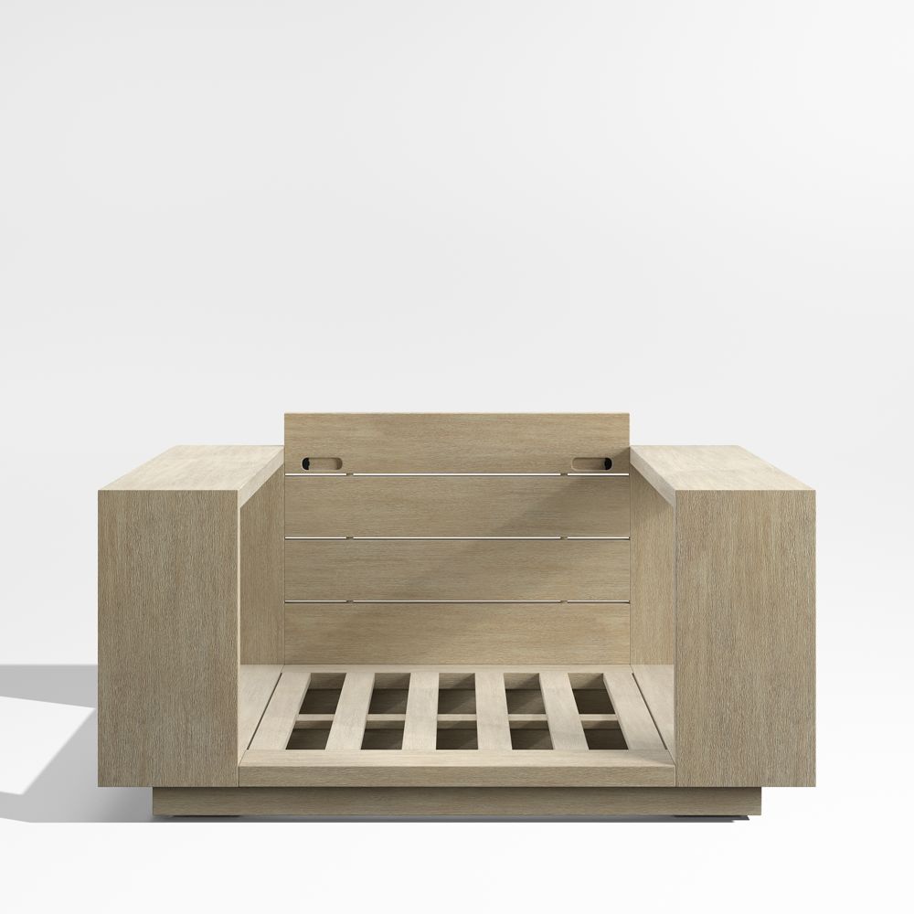 Mallorca Wood Outdoor Lounge Chair Frame