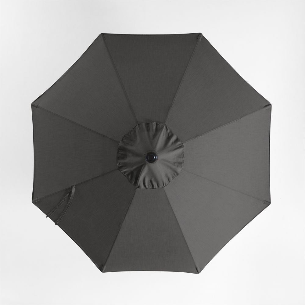 10' Round Sunbrella Cast Charcoal Grey Outdoor Patio Umbrella Cover