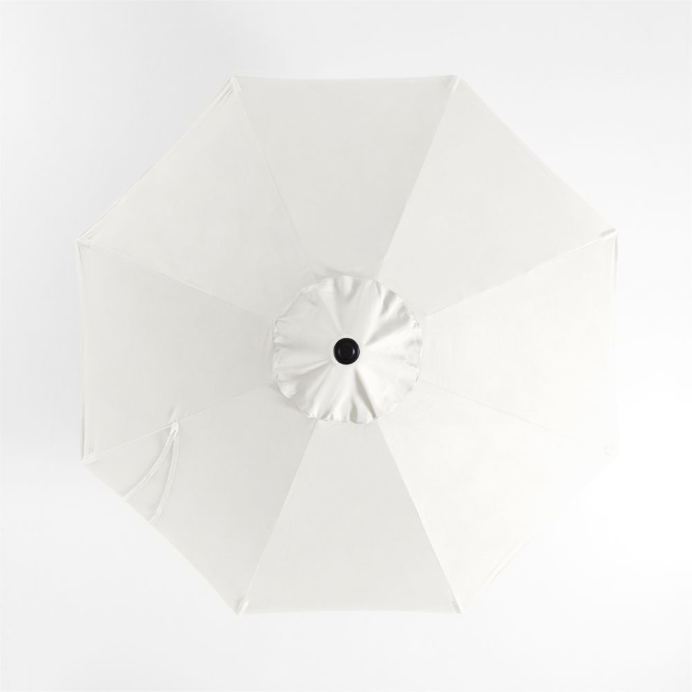 10' Round Sunbrella Canvas White Outdoor Patio Umbrella Cover
