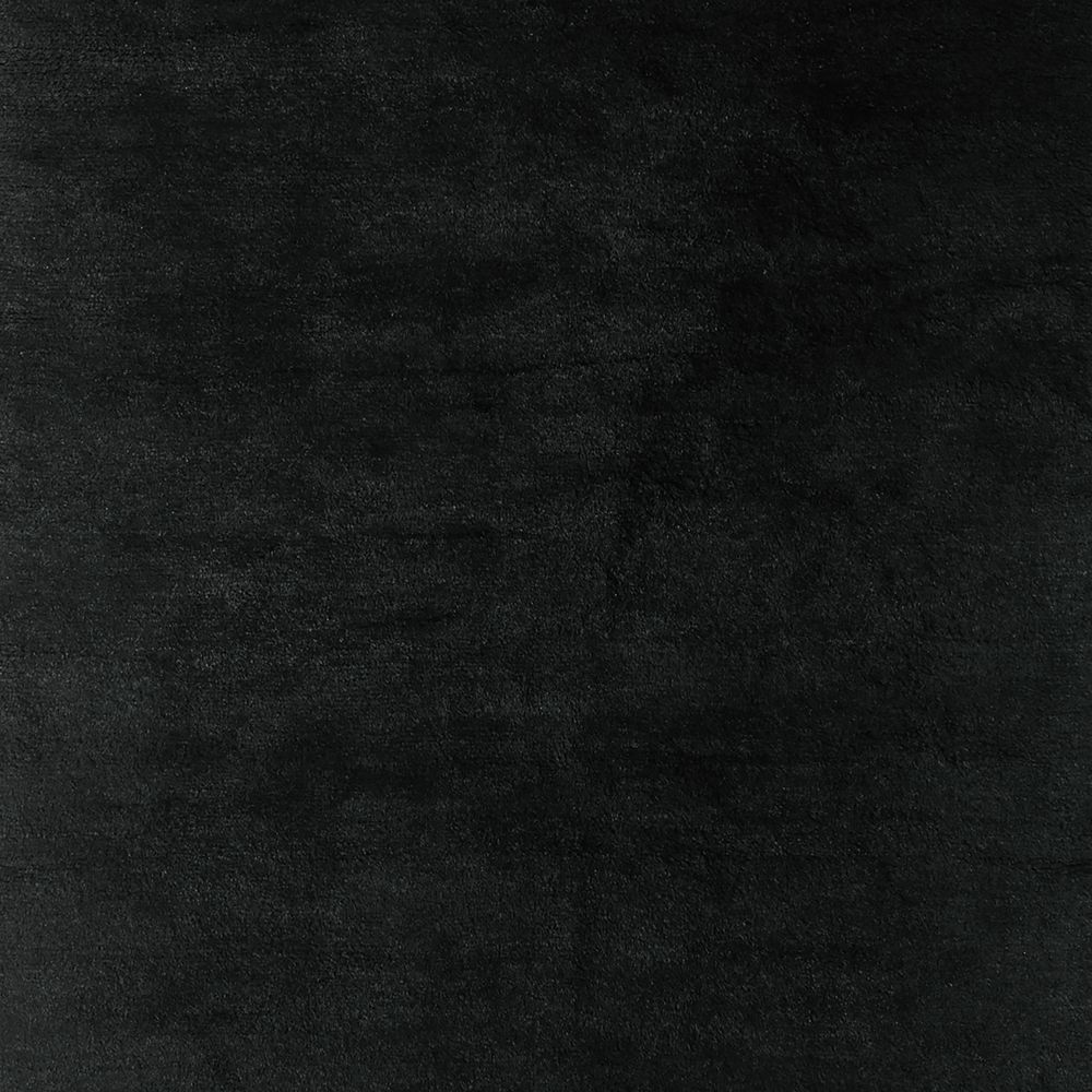 Fenwick Wool Black Rug Handknotted Swatch 12"x18" by Jeremiah Brent