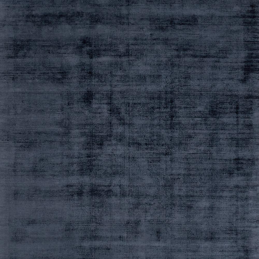 Laval Viscose Handwoven Solid Blue Rug 12"x18" Swatch