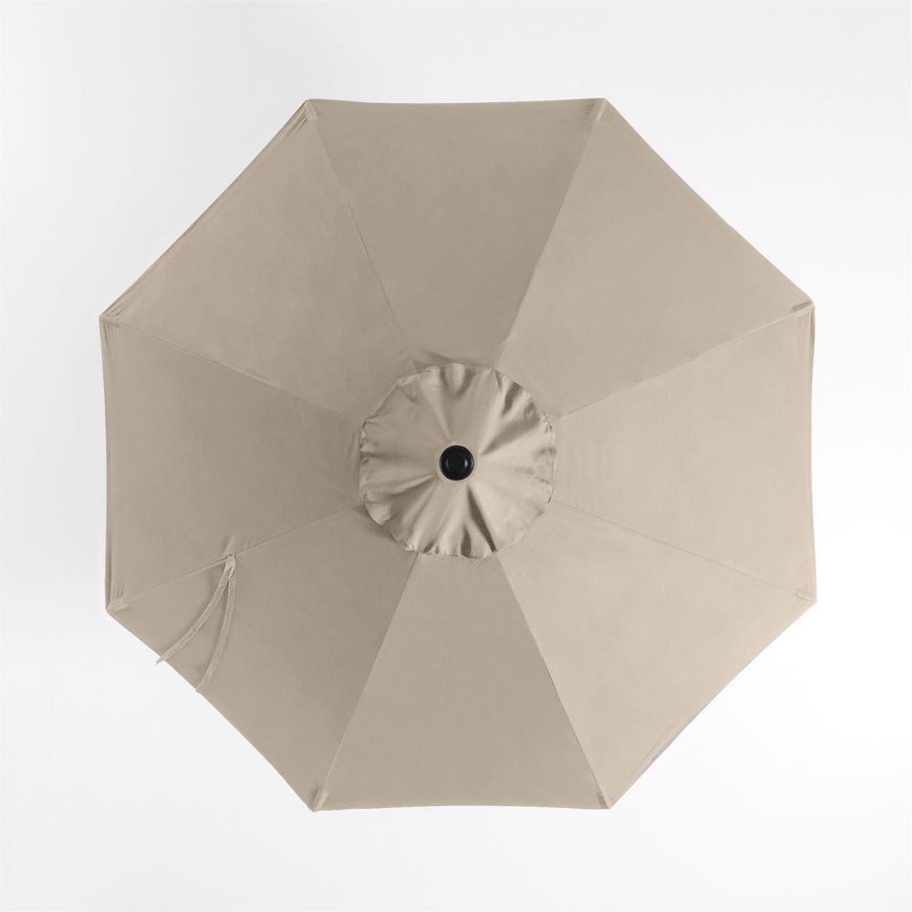 10' Round Sunbrella Canvas Flax Outdoor Patio Umbrella Cover