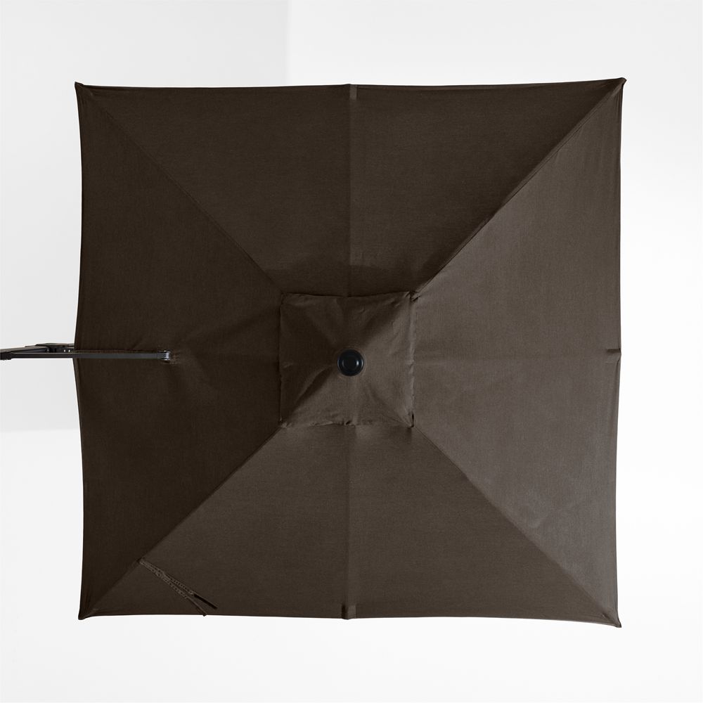 9' Square Sunbrella Canvas Java Outdoor Cantilever Patio Umbrella Cover