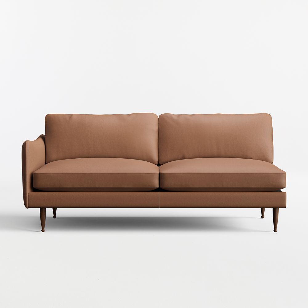 Cosgrove Leather Left-Arm Sofa Sectional Piece