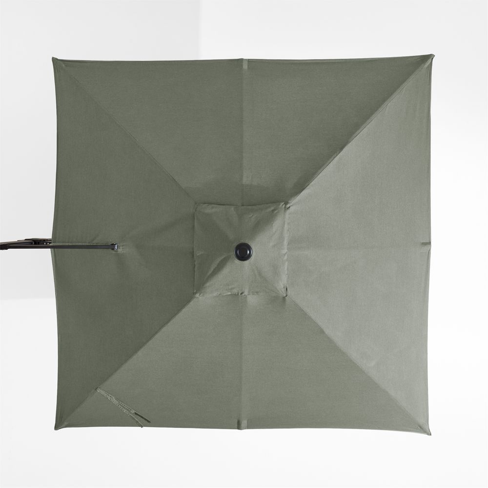 9' Square Sunbrella Cast Sage Outdoor Cantilever Patio Umbrella Cover